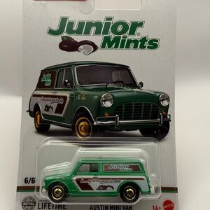 Mattel Junior Mints Green and White Mini Van